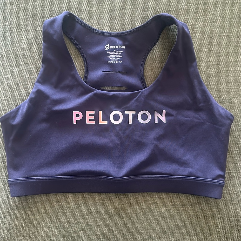 Black Peloton Advance Sports Bra — XL